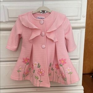 Blueberi Boulevard Pink Floral Cape for Kids